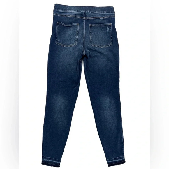 Spanx Distressed Ankle Skinny Jeans High Waisted  Pull On Stretch Size M - Picture 5 of 9